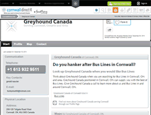 Tablet Screenshot of greyhound-canada-cornwall.cornwalldirect.info